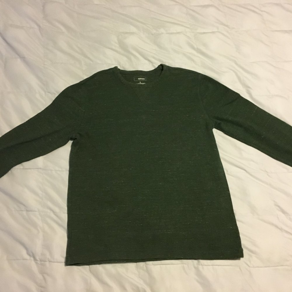 Sonoma LS Crewneck Shirt - L, Dark Green